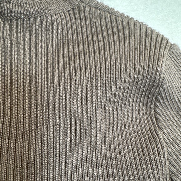 WHICH WE WANT NWT Women's BROWN‎ Long Sleeve Turtleneck ribbed  Dress Size S - Picture 8 of 8